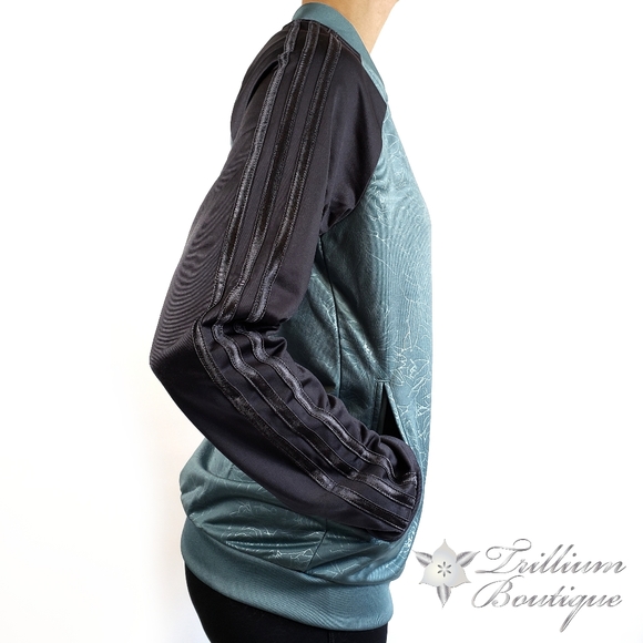 BUNDLE - Adidas Embossed Track Jacket & Adidas Embossed Tights NWT - Picture 4 of 14